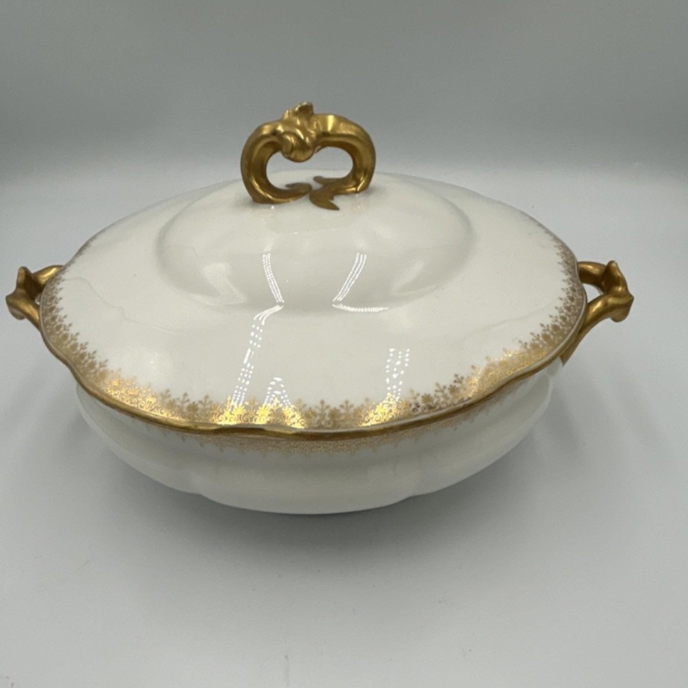 This is a Vintage L. Bernardaud & Co. Limoges porcelain serving dish.